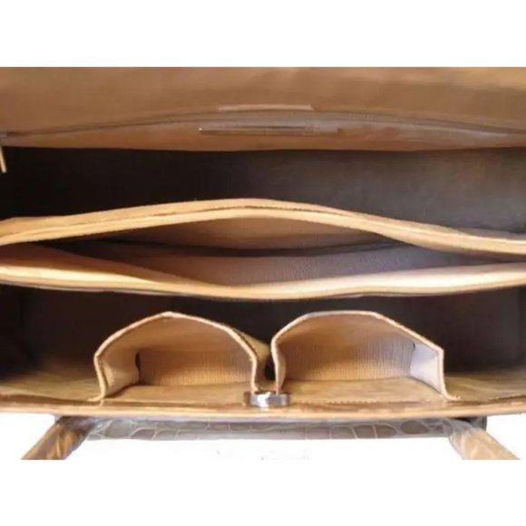 Alexandra Knight Tan Alligator Handbag - Picture 6 of 7